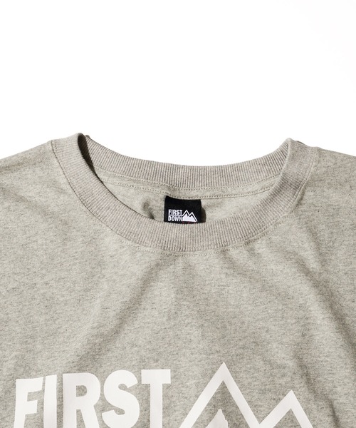 FIRST DOWN（ファーストダウン）の「プリントロゴ ショートスリーブ Tシャツ（Tシャツ/カットソー・メンズ・ネイビー/ブラック/ホワイト/杢グレー・M/S/XL/L/XXL）」の11枚目の写真