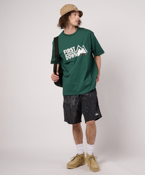 FIRST DOWN（ファーストダウン）の「プリントロゴ ショートスリーブ Tシャツ（Tシャツ/カットソー・メンズ・ネイビー/ブラック/ホワイト/杢グレー・M/S/XL/L/XXL）」の18枚目の写真