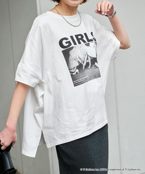 Spick & Span(スピックアンドスパン)の「《WEB限定追加2》GOOD ROCK SPEED / グッドロックスピード フォトドルマンTシャツ(Tシャツ/カットソー・レディース・ブラック系その他/ホワイト・MEDIUM)」の1枚目の写真