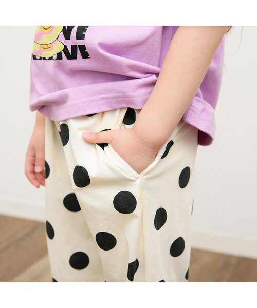 BREEZE（ブリーズ）の「【ジュニア対応】ソウガラゆったりパンツ（その他パンツ・キッズ・グリーン/ベージュ/キナリ/イエロー・80/90/100/110/120/130/140）」の8枚目の写真