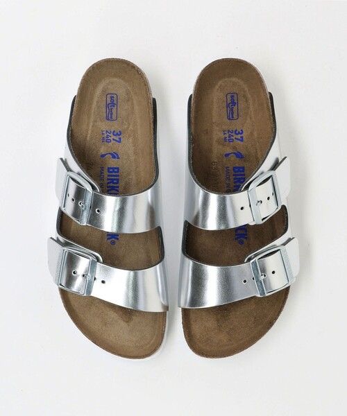 BIRKENSTOCK(ビルケンシュトック)の「<BIRKENSTOCK>アリゾナ ソフトフットベッド サンダル / Arizona Soft Footbed(サンダル・レディース・シルバー・38/35/36/37)」の6枚目の写真