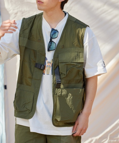 DOD（ディーオーディー）の「【DOD別注】サササノべー / メンズ（ベスト・メンズ・カーキ/ブラック・X-LARGE/LARGE/MEDIUM）」の2枚目の写真