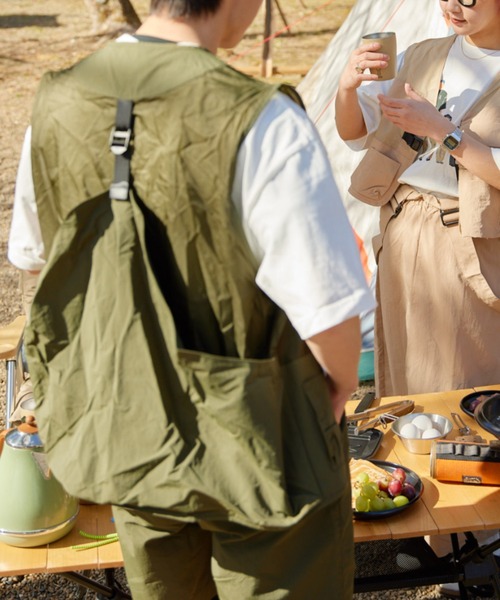 DOD（ディーオーディー）の「【DOD別注】サササノべー / メンズ（ベスト・メンズ・カーキ/ブラック・X-LARGE/LARGE/MEDIUM）」の15枚目の写真