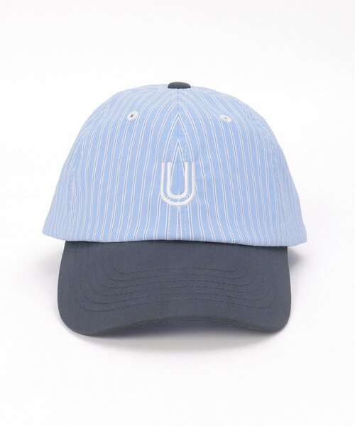 UNIVERSAL OVERALL（ユニバーサルオーバーオール）の「【WEB限定】UNIVERSAL OVERALL ユニバーサルオーバーオール ストライプキャップ（キャップ・メンズ・ネイビー/カーキ・FREE）」の15枚目の写真