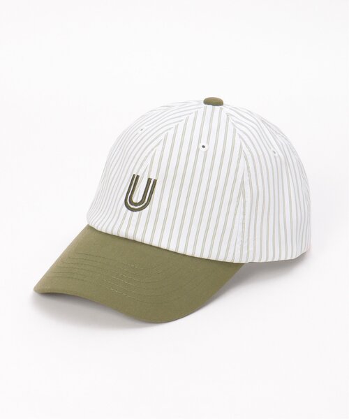 UNIVERSAL OVERALL（ユニバーサルオーバーオール）の「【WEB限定】UNIVERSAL OVERALL ユニバーサルオーバーオール ストライプキャップ（キャップ・メンズ・ネイビー/カーキ・FREE）」の12枚目の写真