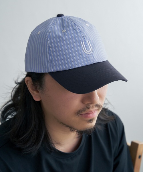UNIVERSAL OVERALL（ユニバーサルオーバーオール）の「【WEB限定】UNIVERSAL OVERALL ユニバーサルオーバーオール ストライプキャップ（キャップ・メンズ・ネイビー/カーキ・FREE）」の10枚目の写真