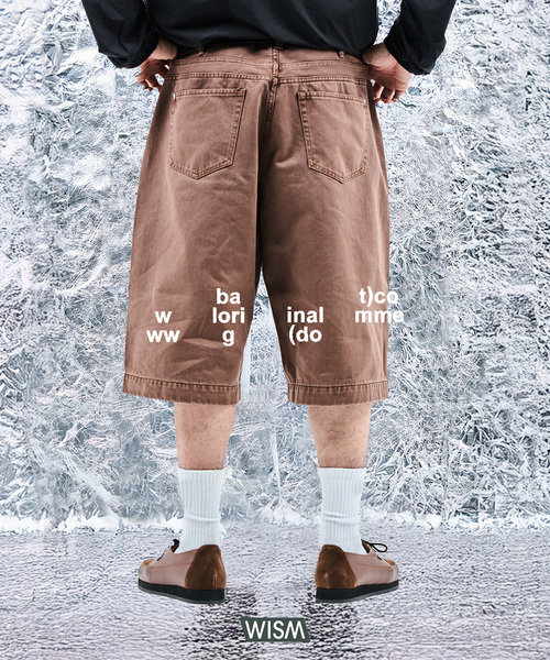 bal(バル)の「BAL × WISM別注 LOOSE FIT P/DYE 5P DENIM SHORT(その他パンツ・メンズ・ブラウン・2/3)」の2枚目の写真