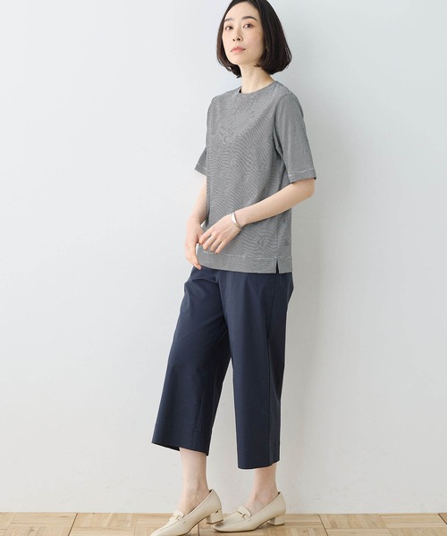 DECOY SINCE 1981（デコイシンスイチキュウハチイチ）の「オーガニックコットンボーダードットTシャツ（Tシャツ/カットソー・レディース・ブルー/ブラック・M/L/LL）」の6枚目の写真