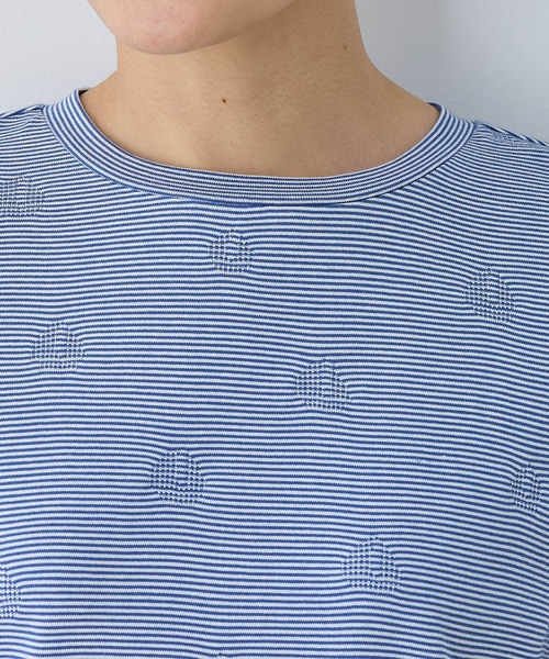 DECOY SINCE 1981（デコイシンスイチキュウハチイチ）の「オーガニックコットンボーダードットTシャツ（Tシャツ/カットソー・レディース・ブルー/ブラック・M/L/LL）」の16枚目の写真