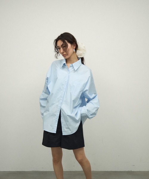 Lutim by u（ルチバイユー）の「Organdie Big Frilled Scrunchie / オーガンジービッグフリルシュシュ（シュシュ・レディース・ブラック/ホワイト・FREE）」の3枚目の写真