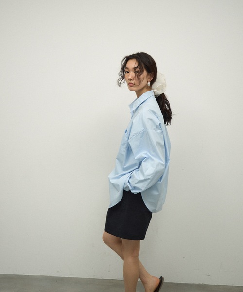 Lutim by u（ルチバイユー）の「Organdie Big Frilled Scrunchie / オーガンジービッグフリルシュシュ（シュシュ・レディース・ブラック/ホワイト・FREE）」の17枚目の写真