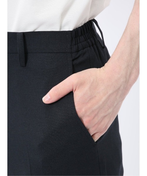 TAKA-Q(タカキュー)の「【軽量 メッシュ ストレッチ ウォッシャブル】タカキュー ノータックパンツ 紺(セットアップ可能)(スーツパンツ・メンズ・ネイビー・MEDIUM/LARGE/X-LARGE/3L/S)」の7枚目の写真