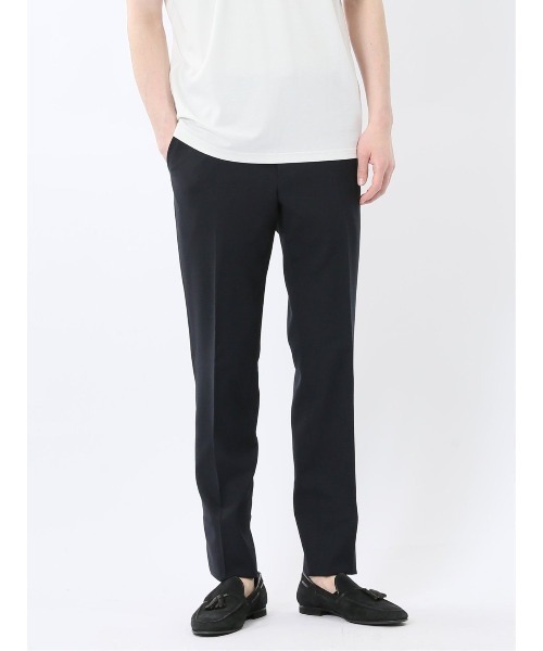 TAKA-Q(タカキュー)の「【軽量 メッシュ ストレッチ ウォッシャブル】タカキュー ノータックパンツ 紺(セットアップ可能)(スーツパンツ・メンズ・ネイビー・MEDIUM/LARGE/X-LARGE/3L/S)」の9枚目の写真