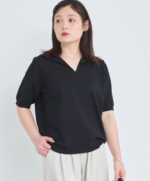 スキッパーポロニット（ポロシャツ）｜attiree（アティレー）の