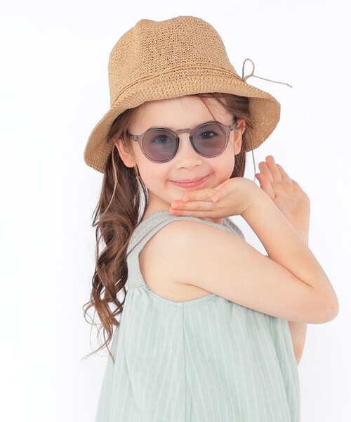 SHIPS(シップス)の「SHIPS KIDS:クラウンパント型 ミニ サングラス(サングラス・キッズ・ライトオリーブ/シルバーグレー/ブラウン系その他・ONE SIZE)」の2枚目の写真