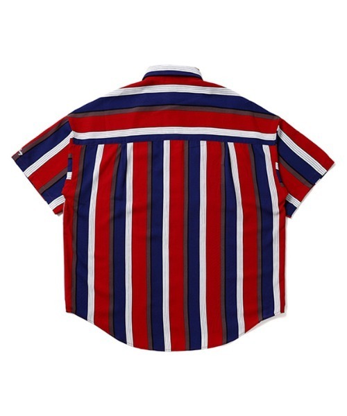 430（フォーサーティ）の「mhs2378- S-S STRIPE BIG SHIRT ストライプシャツ（シャツ/ブラウス・メンズ・ブラック×ブルー/ブラウン系その他/ピンク系その他/イエロー×グリーン/レッド系その他・0/1/2/3）」の16枚目の写真