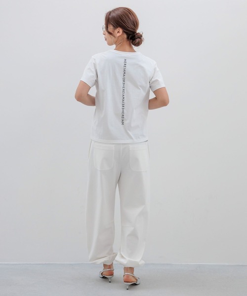 HEREIAM(ヘレイアム)の「【HEREIAM】接触冷感/ミラーロゴコンパクトT(Tシャツ/カットソー・レディース・ホワイト/ブラック・FREE)」の19枚目の写真