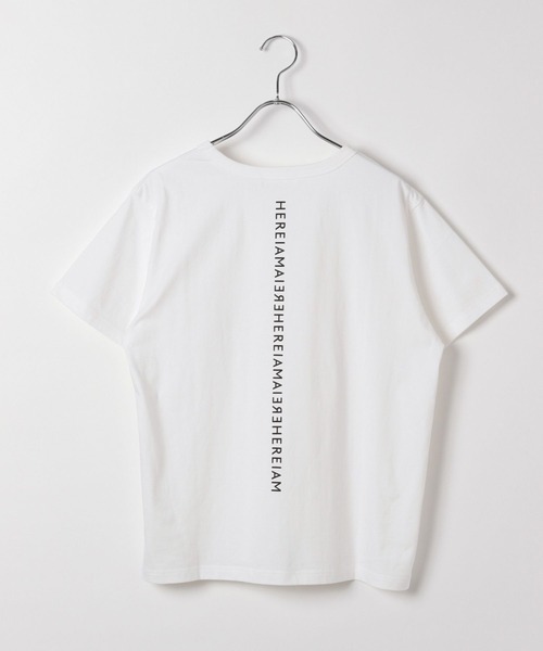 HEREIAM(ヘレイアム)の「【HEREIAM】接触冷感/ミラーロゴコンパクトT(Tシャツ/カットソー・レディース・ホワイト/ブラック・FREE)」の9枚目の写真