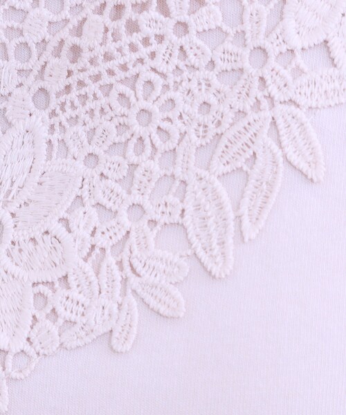 DRESKIP（ドレスキップ）の「【S-LL】レースで魅せる 綿混タンクトップ（タンクトップ・レディース・ブラック/チャコールグレー/ナチュラル/オフホワイト・01/02/03/04）」の20枚目の写真