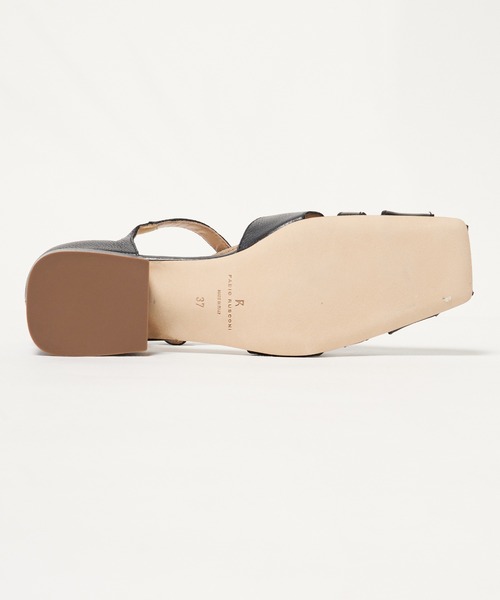 FABIO RUSCONI（ファビオルスコーニ）の「FABIO RUSCONI/ファビオルスコーニ スクエアトゥ チェンキーヒール グルカサンダル（サンダル・レディース・ホワイト/ブラック・36/37/38）」の12枚目の写真