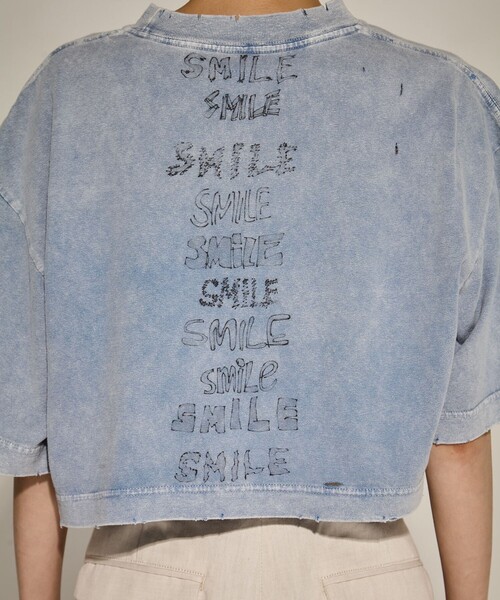 MIHARA YASUHIRO/ミハラヤスヒロ】BLEACHED CROPPED TEE