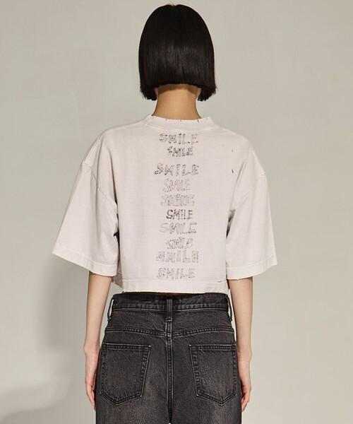 MIHARA YASUHIRO/ミハラヤスヒロ】BLEACHED CROPPED TEE