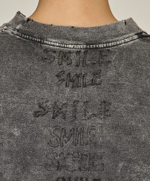 MIHARA YASUHIRO/ミハラヤスヒロ】BLEACHED CROPPED TEE