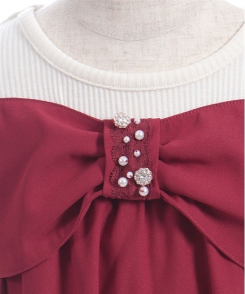 axes femme（アクシーズファム）の「リボンビスチェワンピース（ワンピース・キッズ・ブラック/レッド・MEDIUM/LARGE/X-LARGE）」の14枚目の写真