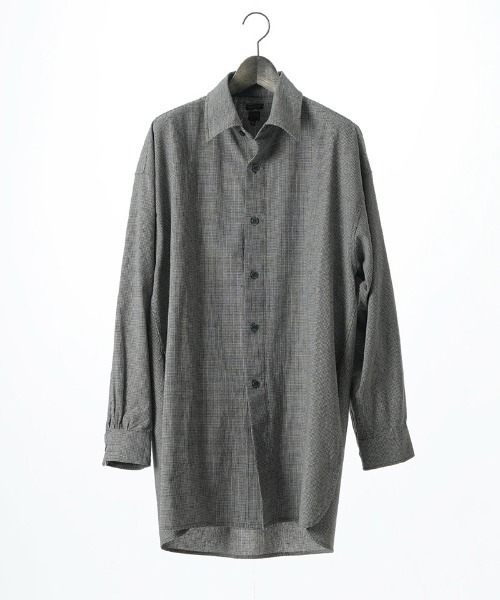 EGO TRIPPING(エゴトリッピング)の「ms6116- Chronos ロングシャツ(シャツ/ブラウス・メンズ・ネイビー系/ブラック系その他・46/48)」の11枚目の写真