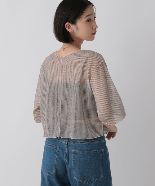 LOWRYS FARM（ローリーズファーム）の「シアーラッセル５Ｓ　 492104（Tシャツ/カットソー・レディース・ブラック/ピンク/アイボリー・FREE）」の16枚目の写真