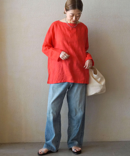 JOURNAL STANDARD - タグ付き新品！ジャーナルスタンダード☆リネンブラウス リネンボーダー ポンチョ（シャツ/ブラウス）｜JOURNAL STANDARD