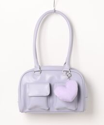 WEGO/チャーム付きボストン痛バッグ