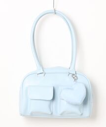 WEGO/チャーム付きボストン痛バッグ