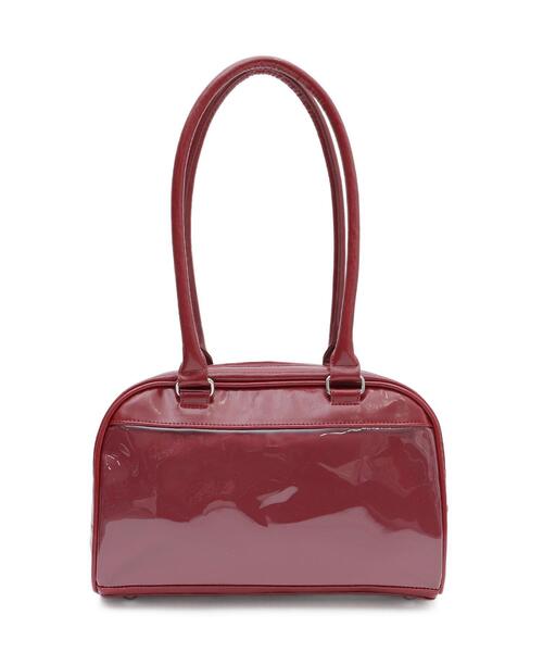 WEGO（ウィゴー）の「WEGO/チャーム付きボストン痛バッグ（トートバッグ・レディース・レッド/ライトインディゴブルー/ブラック/オフホワイト・FREE）」の8枚目の写真