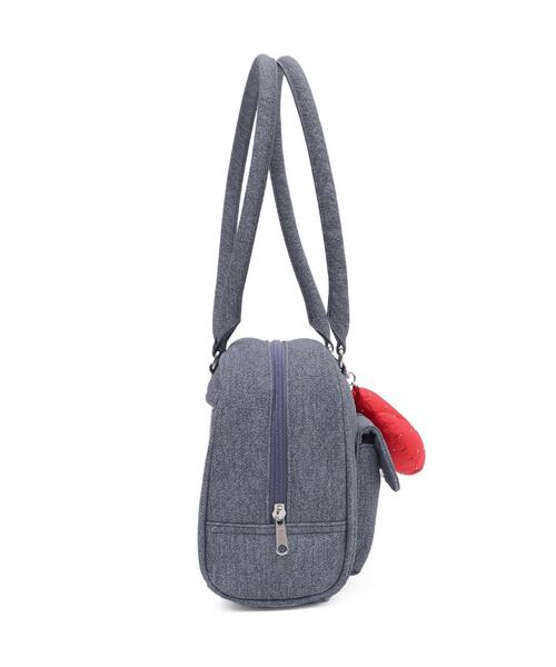 WEGO（ウィゴー）の「WEGO/チャーム付きボストン痛バッグ（トートバッグ・レディース・レッド/ライトインディゴブルー/ブラック/オフホワイト・FREE）」の13枚目の写真