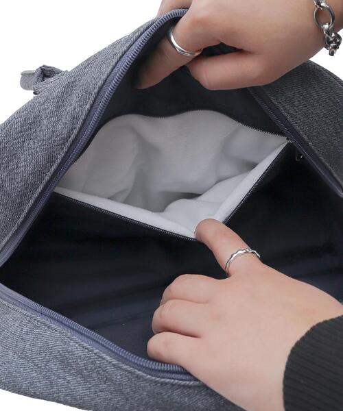 WEGO（ウィゴー）の「WEGO/チャーム付きボストン痛バッグ（トートバッグ・レディース・レッド/ライトインディゴブルー/ブラック/オフホワイト・FREE）」の22枚目の写真