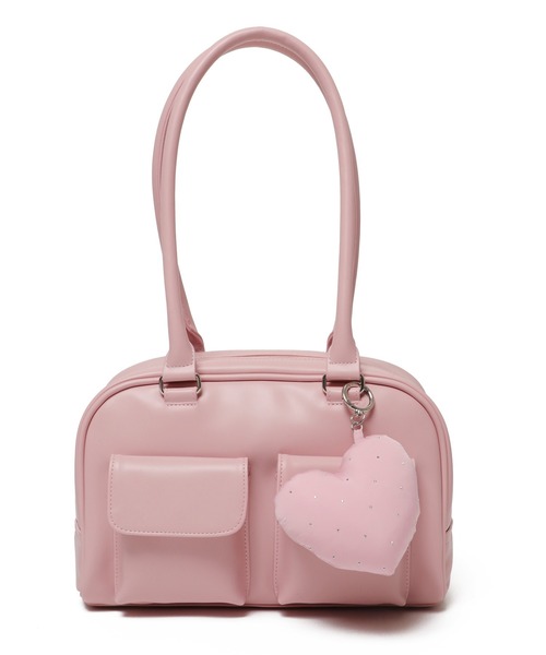 WEGO/チャーム付きボストン痛バッグ（トートバッグ）｜WEGO（ウィゴー