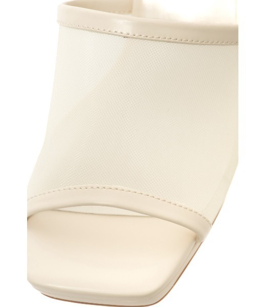 REZOY（リゾイ）の「【25SS新作】【R&E】チュールカバーストラップスクエアトゥサンダル（サンダル・レディース・アイボリー/ブラック/シルバー・L/M/S/LL）」の12枚目の写真