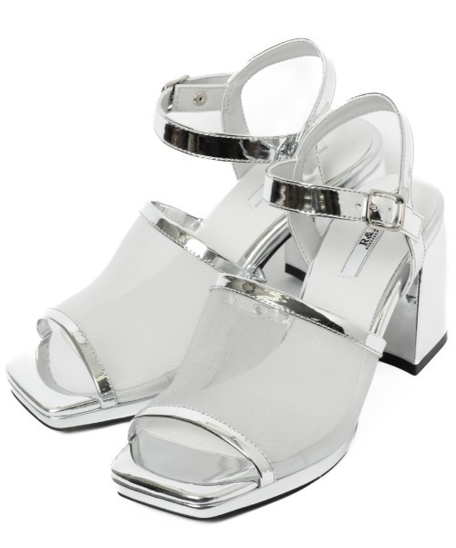 REZOY（リゾイ）の「【25SS新作】【R&E】チュールカバーストラップスクエアトゥサンダル（サンダル・レディース・アイボリー/ブラック/シルバー・L/M/S/LL）」の11枚目の写真