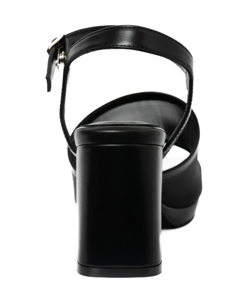 REZOY（リゾイ）の「【25SS新作】【R&E】チュールカバーストラップスクエアトゥサンダル（サンダル・レディース・アイボリー/ブラック/シルバー・L/M/S/LL）」の6枚目の写真