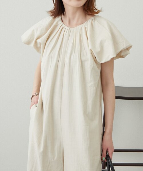 WILLOW（ウィロー）の「【willow】バルーンスリーブオールインワン（サロペット/オーバーオール・レディース・アイボリー/グレー・SMALL/MEDIUM）」の13枚目の写真