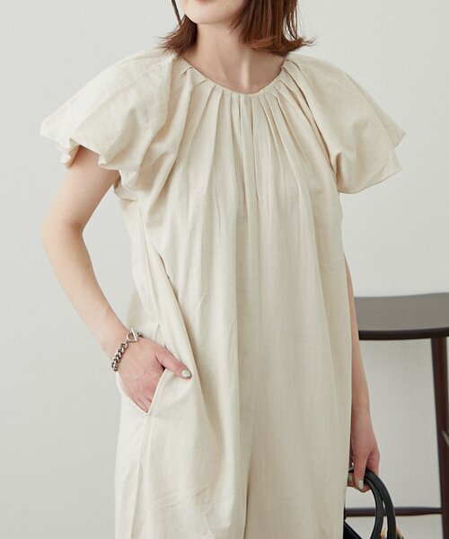 WILLOW（ウィロー）の「【willow】バルーンスリーブオールインワン（サロペット/オーバーオール・レディース・アイボリー/グレー・SMALL/MEDIUM）」の14枚目の写真