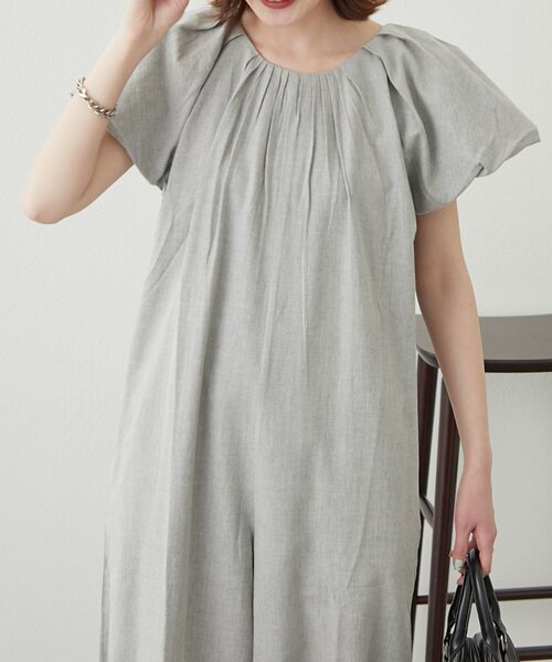 WILLOW（ウィロー）の「【willow】バルーンスリーブオールインワン（サロペット/オーバーオール・レディース・アイボリー/グレー・SMALL/MEDIUM）」の21枚目の写真