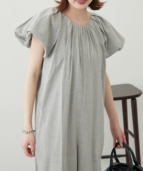 WILLOW（ウィロー）の「【willow】バルーンスリーブオールインワン（サロペット/オーバーオール・レディース・アイボリー/グレー・SMALL/MEDIUM）」の22枚目の写真