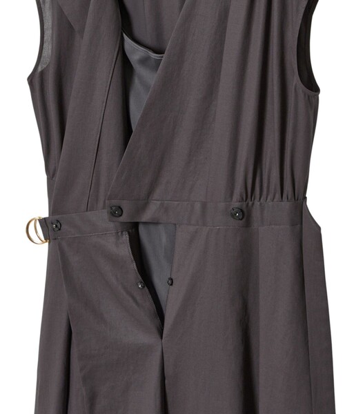 ANAYI（アナイ）の「ビエラコットンカシュクールワンピース（ワンピース・レディース・チャコールグレー/ベージュ・36/38/34）」の12枚目の写真