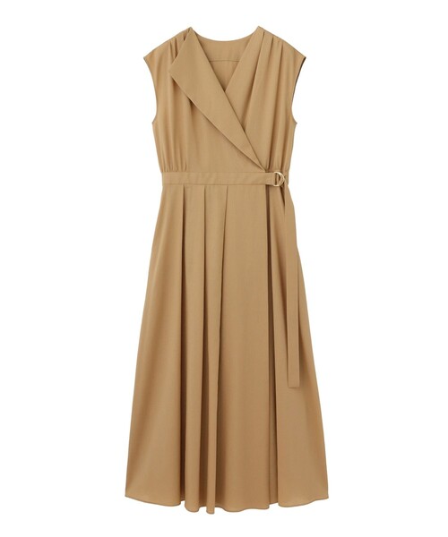 ANAYI（アナイ）の「ビエラコットンカシュクールワンピース（ワンピース・レディース・チャコールグレー/ベージュ・36/38/34）」の16枚目の写真