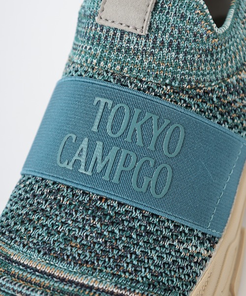 TOKYO CAMPGO(トーキョーキャンプゴー)の「TOKYO CAMPGO / トーキョーキャンプゴー 防滑ボリュームソール 防水スリッポンスニーカー(スリッポン・レディース・ベージュ/ブラック系その他/ブルー・S/M/L/LL/3L)」の9枚目の写真