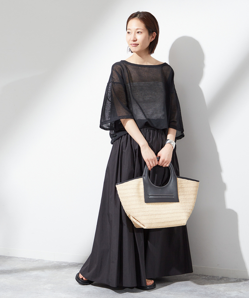 journal standard L'essage（ジャーナルスタンダードレサージュ）の「《追加》ヴィンテージタイプライタースカート（スカート・レディース・ブラック/ホワイト/ブラウン・FREE）」の7枚目の写真