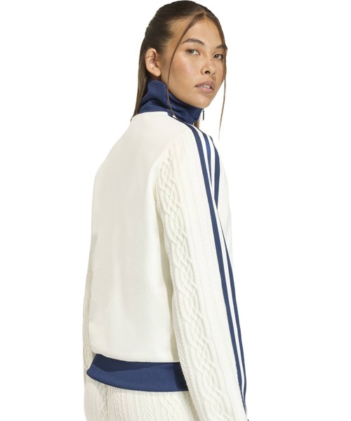 adidas（アディダス）の「adidas KNIT CLASSIC TT / アディダス ニット クラシック トラック トップ（その他トップス・レディース・ホワイト・L/M/S）」の9枚目の写真