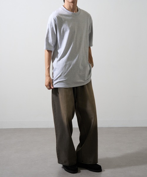 CalCru（カルクルー）の「【CalCru】5.5oz マイクロストライプ Tシャツ ボーダーTシャツ UNTR（Tシャツ/カットソー・メンズ・ブラック/ネイビー/ホワイト・M/L/XL）」の8枚目の写真